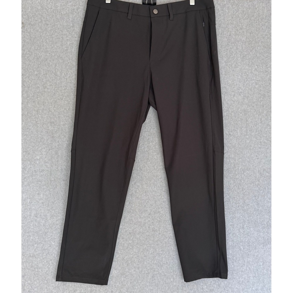 New! CRZ YOGA Golf Pants Men 34W x 32L Gray Performance Athletic Casual Trousers